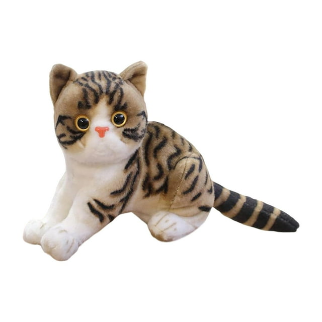 Juguetes para gatos, muñecas, manualidades, adornos artesanales, accesorios fotográficos para sofá, dormitorio, sala de estar. Marrón claro