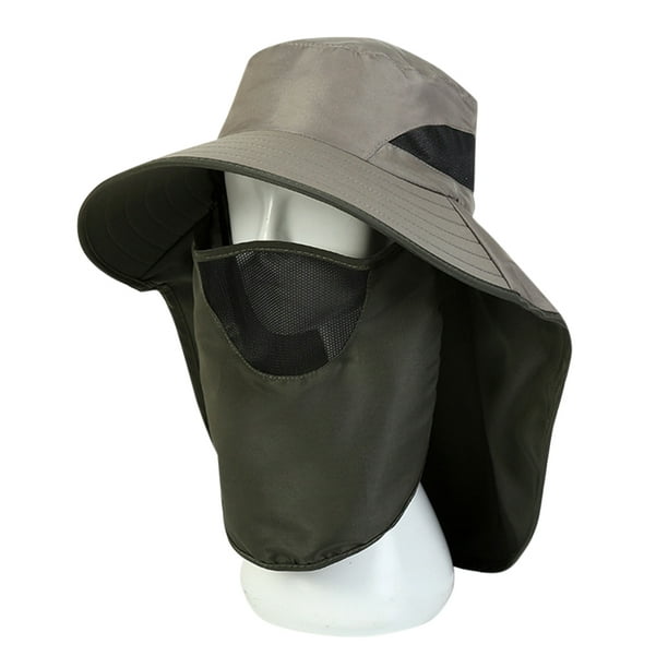 Protection Hat Hiking Hat with Removable Mesh Face Neck Flap Cover Fishing  for Man Women 