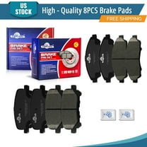 YXPCARS D1280 D1281: 8PCS Front & Rear Ceramic Brake Pads for Honda Pilot Ridgeline Acura MDX ZDX