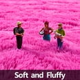 thumbnail image 7 of YJ.GWL Round Fluffy Area Rugs Fluffy Carpet Plush Rug for Living Room Bedroom Circular Fuzzy Mat, 4x4 Ft, Hot Pink, 7 of 7