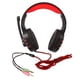 thumbnail image 1 of Auriculares con cable con cancelación de ruido, diadema ajustable para colocar sobre la oreja, auriculares para juegos con micrófono para ordenador portátil y PC, 1 of 8