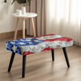thumbnail image 4 of Whosucclay American Flag Print Stretch Dining Bench Cover, 4th of July Water Resistant Bench Slipcover, Removable Bench Protector, Rectangle Bench Covers for Bedroom, Hotel, Party, 4 of 7