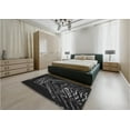 thumbnail image 4 of Ahgly Company Indoor Rectangle Patterned Night Black Area Rugs, 2' x 4', 4 of 6