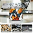 thumbnail image 6 of Yayeee Ashtray with Lid for Cigarette Smokeless Stainless Steel Home Ash Holder, Abstract Wavy, 6 of 7
