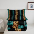 thumbnail image 5 of Erosebridal Vintage Cheetah Print Full Size Comforter Sets,Classic Leopard Bedding Comforter Set,Black Reversible,3-Piece,1 Comforter and 2 Pillowcases, 5 of 7