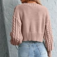 thumbnail image 4 of Aayomet Womens Sweaters Women's Long Sweater Cardigan Sweater Top Outwear Casual Cardigan Sweater Top Jacket Fall Sweaters for 2023,Pink S, 4 of 5