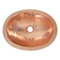 Native Trails Cps38 Baby Classic 15-3/4" Oval Copper Undermount Bathroom Sink - Copper
