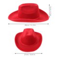 thumbnail image 5 of GOOHOCHY Sombrero Cowboy Para En Denim Con Cordón Seguro Para Actividades, 5 of 5