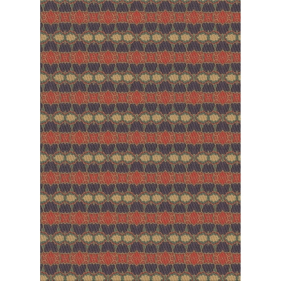 Ahgly Company Machine Washable Indoor Rectangle Transitional Dark Almond Brown Area Rugs, 5' x 7'