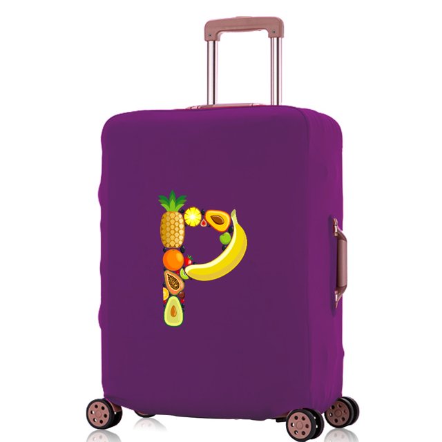 Travel Accessories Luggage Covers Travel Suitcase Cover Protector Reusable Washable 18-32inch Fruit Printed Pattern Series 8fruit P M