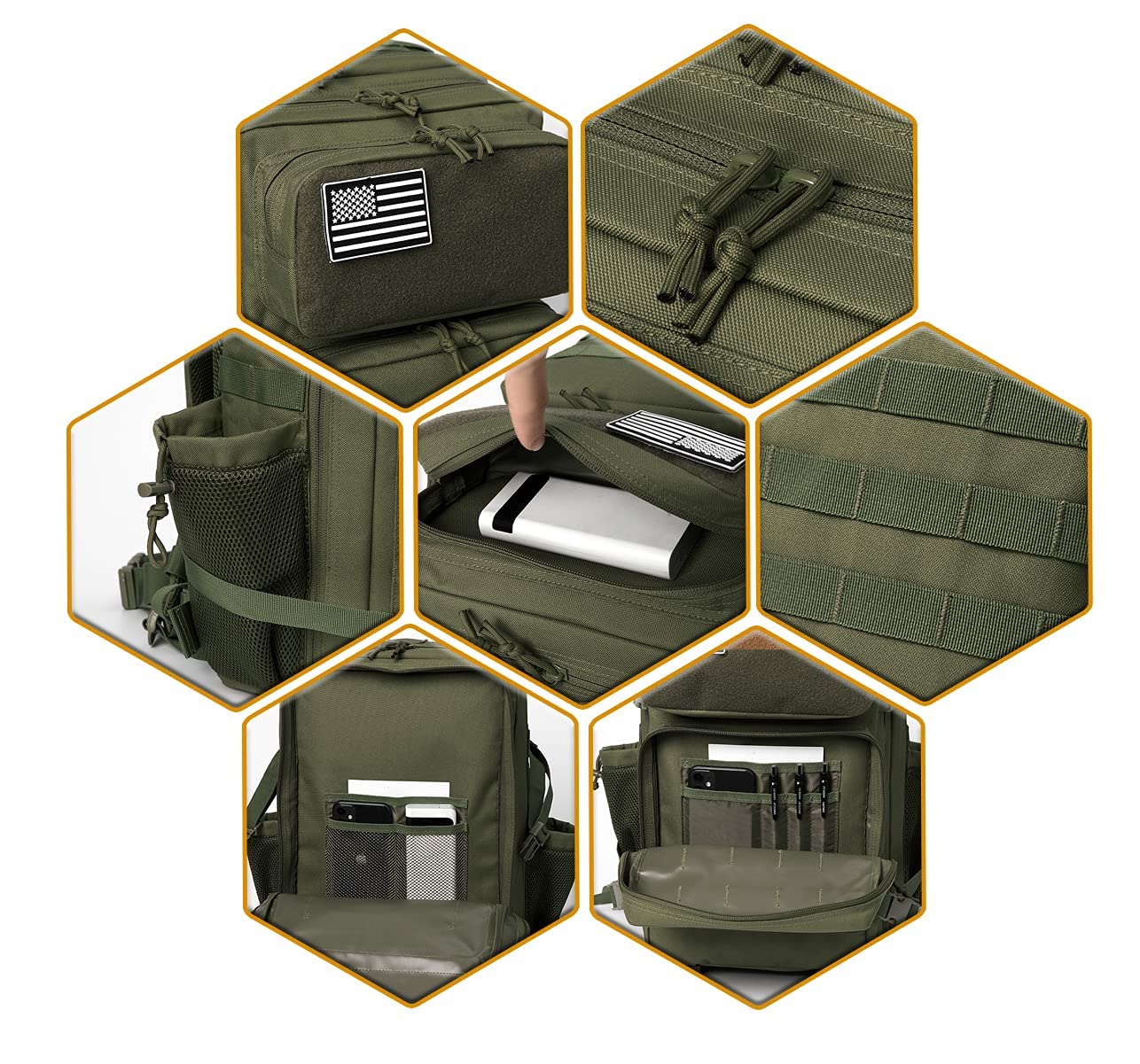 Haadid 45L Tactical Backpack V3.0 & Military Backpack V1.0