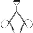 thumbnail image 3 of Double Dog Leash, 360 Rotation Tangle Free, Dog Walking Leash, Fits 2 Dogs Up To 200 Pounds, Black, Large, 3 of 3
