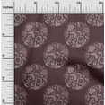 thumbnail image 2 of oneOone Cotton Jersey Maroon Fabric Asian Batik Floral Sewing Fabric By The Yard Printed Diy Clothing Sewing Supplies 58 Inch Wide, 2 of 4