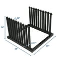 thumbnail image 3 of Kojooin 9-Slot Steel Windshield Rack with Safety Foam Pads and Rubber Finger Locks for Auto Glass Storage and Transport, 3 of 8
