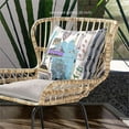 thumbnail image 2 of City Palace Indoor/Outdoor Pillow with Removable Cover in White Blue18x18, 2 of 4
