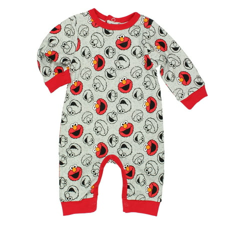Sesame Street Elmo Baby Boys Coverall Romper Outfit 5SE2307