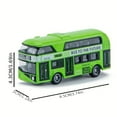 thumbnail image 3 of City Bus Sightseeing Double Decker Bus Model Pull Back VehiclesToy Die Cast Pull Back Vehicles Mini Tourist Model Car for Boys Blue, 3 of 5