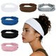 thumbnail image 1 of Diademas Únicas para Mujeres, Diadema Elástica Antideslizante, Banda de Cabello Deportiva que Absorbe la Humedad, Gris, 6 Pcs, 1 of 7