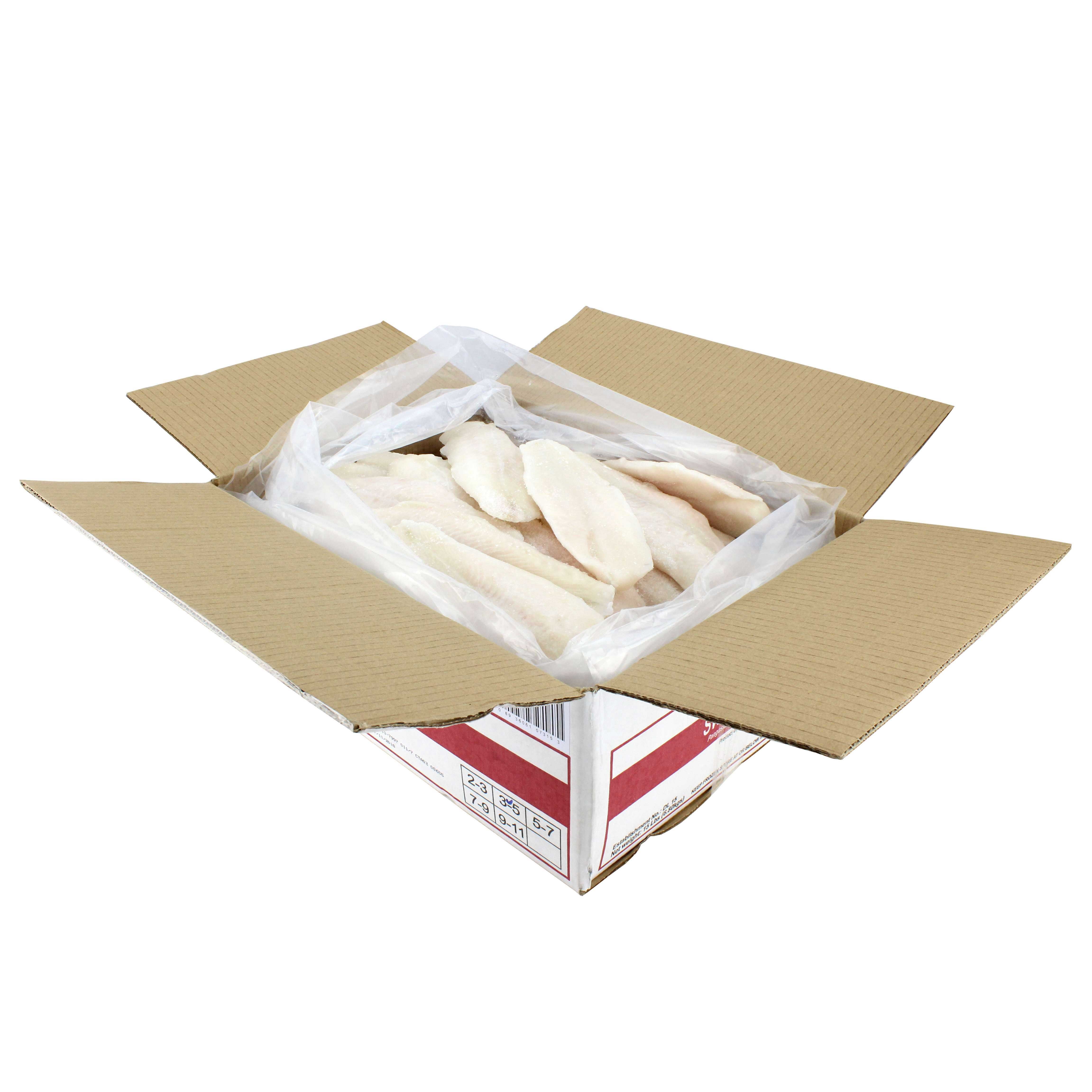 Seamazz Skinless Boneless 3 to 5 Ounce Swai Fillet, 15 Pound -- 1 each.