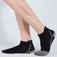thumbnail image 4 of Calcetín cuarto de compresión Dinheiro para hombre y mujer 1 pieza negro + 1 pieza blanco, 4 of 5