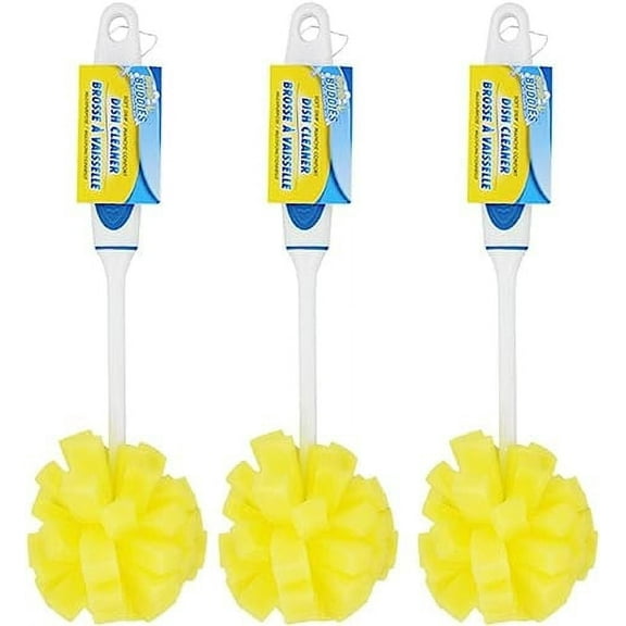 3 Pack Scrub Buddies Kitchen Sponges with Handles