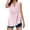 Pink, variant on fatyb Women's V Neck Tank Tops Sleeveless Casual Tshirts Solid Color Summer Lightweight Loose Blouses