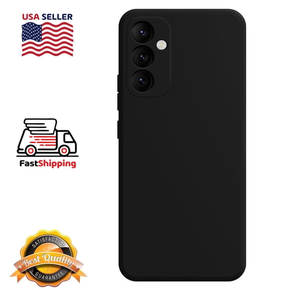 Cell Phone Basic Cases for Galaxy A15 5G 6.5", Liquid Silicone Gel Rubber Shockproof Case Ultra Thin Slim Matte Surface Cover for Samsung Galaxy A15 5G - Black