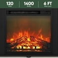 thumbnail image 4 of Furinno Jensen Corner TV Stand with Fireplace for TV up to 55 in, Americano, 4 of 9