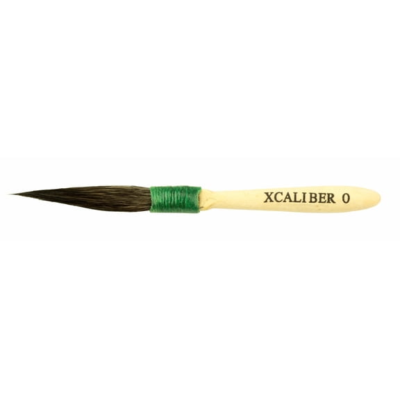 Andrew Mack Xcaliber Series X Size 0 Pinstriping Brush Short Blue Squirrel Hair