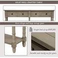 thumbnail image 2 of Harper & Bright Designs Retro Console Table Sofa Table for Entryway with Drawers and Shelf Living Room Table, 2 of 7