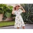 thumbnail image 6 of Arshiner Girl's Casual Dress Summer Scoop Neck Short Sleeve Flowy A-Line Dress, 6 of 8