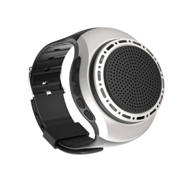 Sidaley Altavoz Bluetooth resistente al agua con correa de silicona suave o cualquier otro dispositivo. Disfruta de la libertad de jugar Electrónica plata