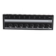 thumbnail image 2 of Amplificador de auriculares Portátil de metal de 8 canales, Amplificador de auriculares de estudio y escenario con control de volumen independiente, de distribución, 2 of 7