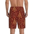 thumbnail image 5 of Salouo Christmas Tree On A Red Background Pattern Men's Sleep Pajama Shorts,Pajama Bottoms Elastic Waistband Sleep Pajama Short PJ Shorts for Men -Medium, 5 of 6