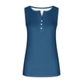 thumbnail image 5 of Wycnly Tank Top for Women Sleeveless Tops for Women Comfy Lightweight Slim Fit Button up Henley Shirts Tunic 2025 Casual Solid Sleeveless Tee Shirts Ladies Sleeveless Shirt, 5 of 5