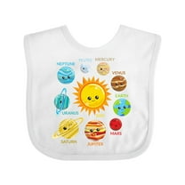 Inktastic Cute Planets, Solar System, Space, Cosmos, Galaxy Boys or Girls Baby Bib