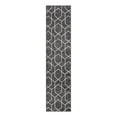 thumbnail image 3 of Unique Loom Eco Trellis Collection Area Rug - Mondo (2' x 8' Runner Charcoal Gray/Ivory), 3 of 7