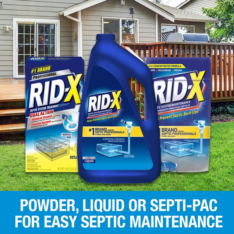Rid-X Platinum Septic System Maintenance, Liquid - 24 fl oz