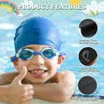 thumbnail image 5 of Skywee 2 Pack Kids Swim Caps for Boys Girls Durable Silicone Swimming Cap for Children Waterproof Shower Cap Bathing Hats with Ear Plugs & Nose Clip, 5 of 5
