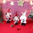 thumbnail image 5 of JANDEL Christmas Figure Standing Plush Santa Claus with Kerosene Lamp Home Decor Ornaments Holiday Decorations, 5 of 9