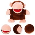 thumbnail image 3 of Marioneta de mano de mono de dibujos animados Marioneta de mano de animal de peluche flexible Marioneta de narración interactiva, 3 of 6