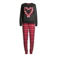 thumbnail image 5 of Secret Treasures Women's and Women's Plus Fuzzy Applique Top and Pants, 2-Piece Pajama Set, 5 of 6