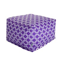 Majestic Home Goods Decorative Purple Links Large Ottoman