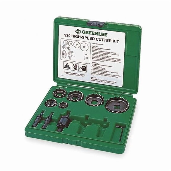 Greenlee Hole Saw Kit,Saw Range 1/2" to 2" 930