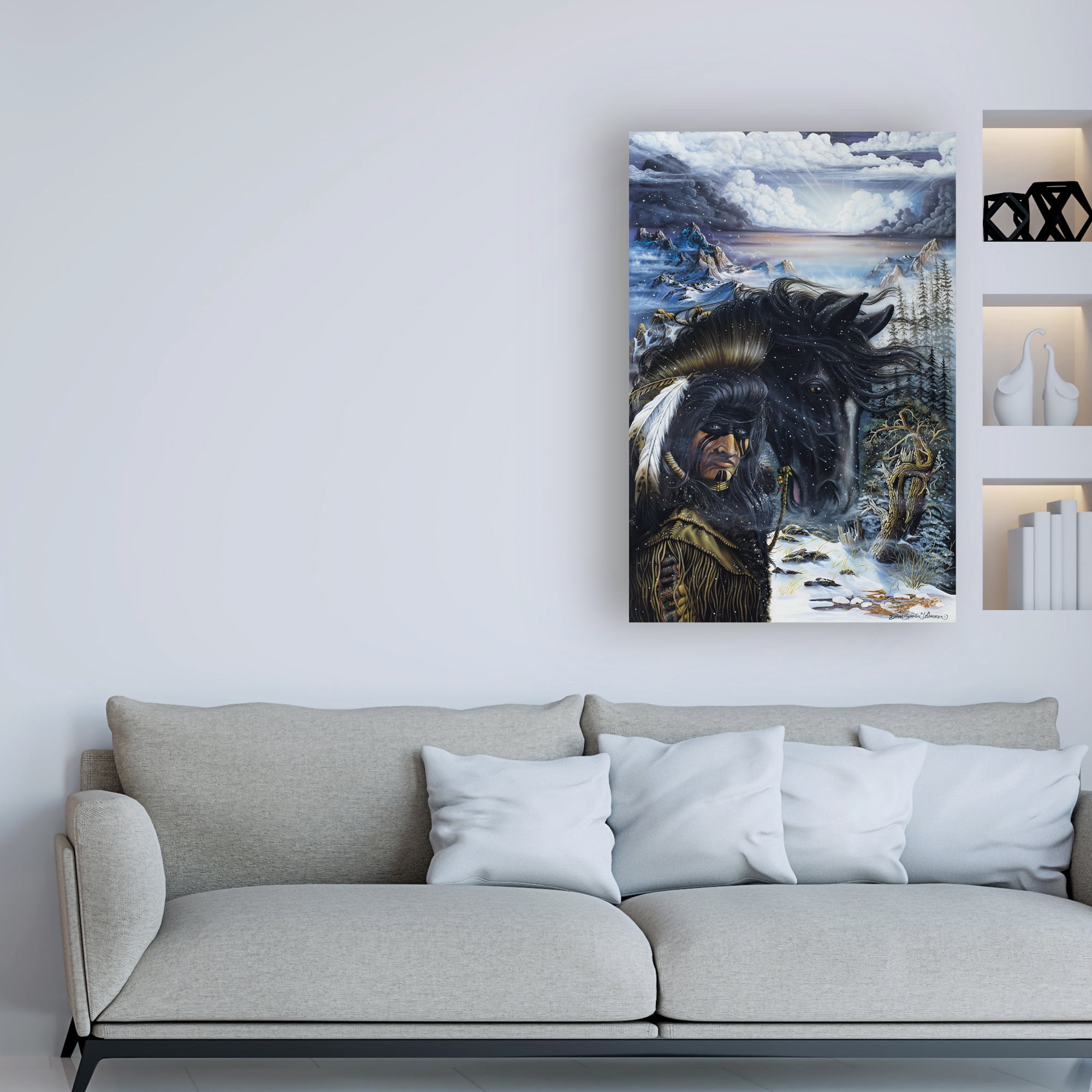 Trademark Fine Art 'The Messenger' Canvas Art by Dann Spider Warren