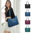thumbnail image 1 of Bolso de mano grande de nylon con hebilla de yoga y bolsa de nylon grande para mujer | 13,38x4,33x11,02 pulgadas | Negro, Azul, Púrpura, Verde, | Organizador de compras en gimnasios de trabajo ligero, 1 of 8