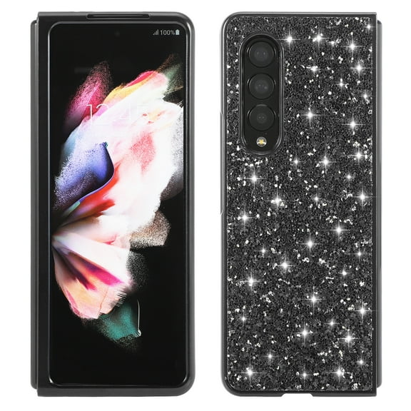 Glitter Case for Samsung Galaxy Z Fold 4 2022(5G), Allytech Slim Fit TPU Anti-Scratch Rugged Foldable Flip Shock Absorbing Sparkly
Cover for Samsung Z Fold 4, Black