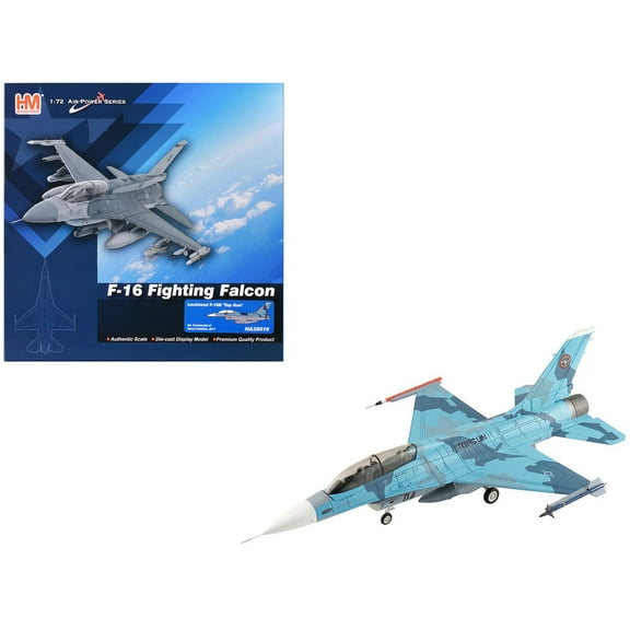 Lockheed F-16B Fighting Falcon Fighter Aircraft "Top Gun 04" US Navy "Air Power Series" 1/72 Diecast Model Hobby Master