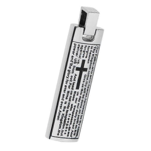 Urna de recuerdo de cenizas Yashi Acero Inoxidable Colgante Cruz Cristiana Modelo 24188