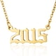 thumbnail image 1 of Collar con colgante de número de año de nacimiento, collar de acero inoxidable con número de oro y cumpleaños, joyería de cadena para mujer y niña Xemadio LRWJ198-29, 1 of 6
